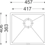 Sinks FRAME 457 Granblack 30 #1